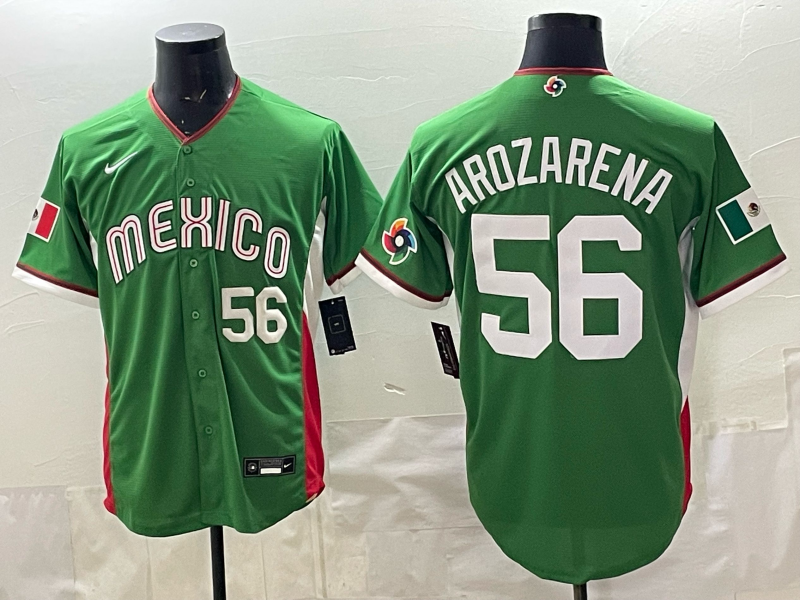 Men 2026 World Cub USA #56 Arozarena green Nike MLB Jersey 0010->more jerseys->MLB Jersey